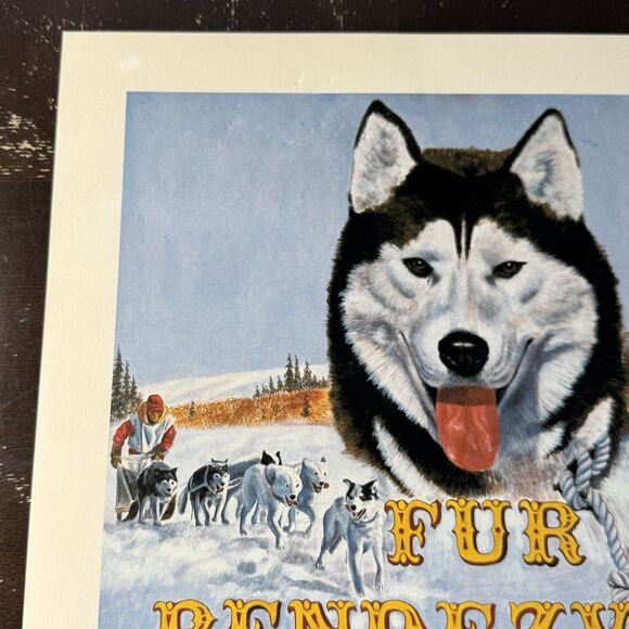 George Rodgers Fur Rendezvous Signed Poster Print 18.5x24 1983 Alaska Iditarod - Picture 2 of 7